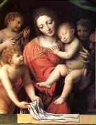 Bernadino Luini The Virgin Carrying the Sleeping Child with Three Angels (mk05) china oil painting artist